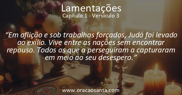 Lamentações 1:3