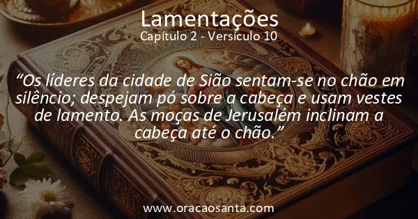 Lamentações 2:10