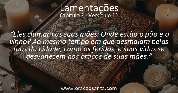 Lamentações 2:12