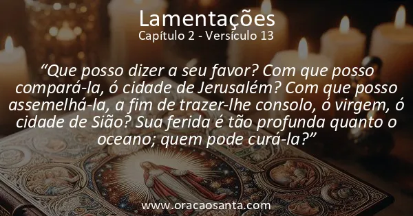 Lamentações 2:13