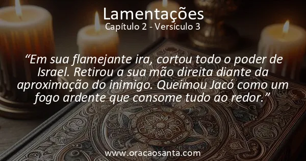 Lamentações 2:3