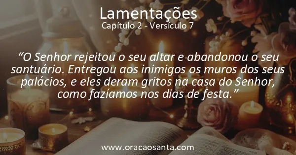 Lamentações 2:7