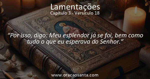 Lamentações 3:18
