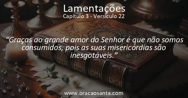 Lamentações 3:22