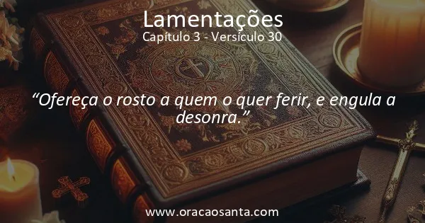 Lamentações 3:30