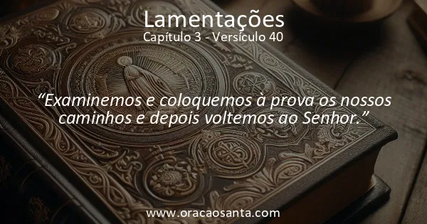 Lamentações 3:40