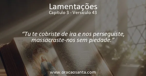 Lamentações 3:43