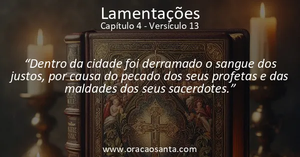 Lamentações 4:13