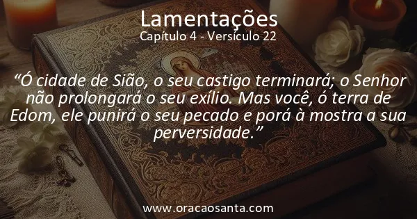 Lamentações 4:22