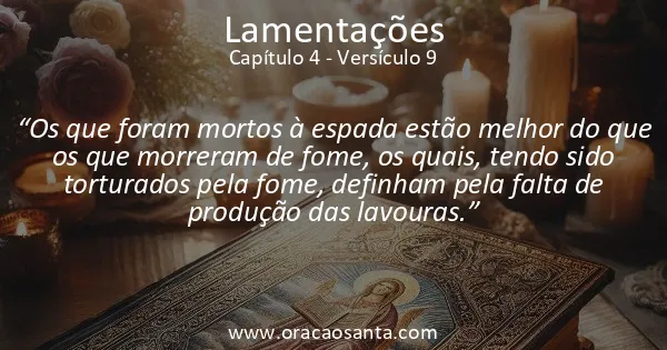 Lamentações 4:9