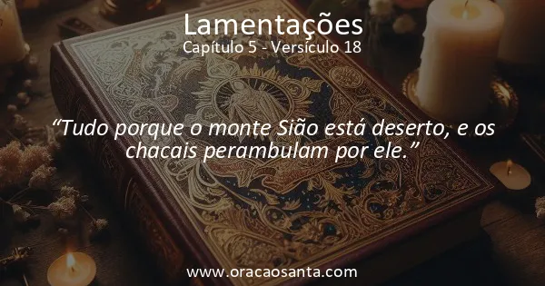 Lamentações 5:18
