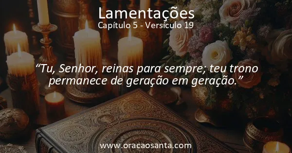 Lamentações 5:19
