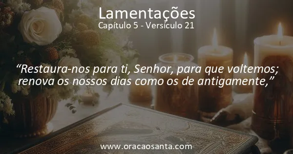 Lamentações 5:21
