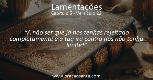 Lamentações 5:22
