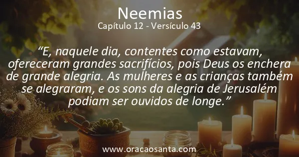 Neemias 12:43