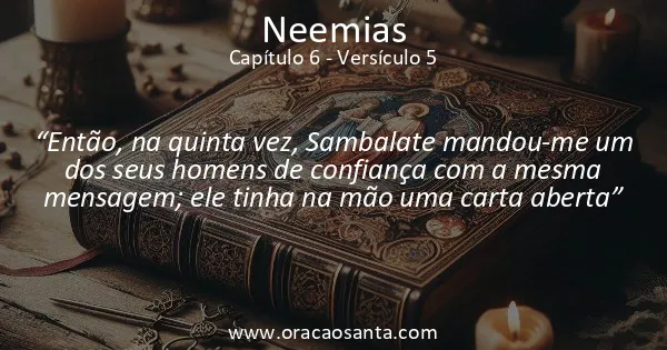 Neemias 6:5