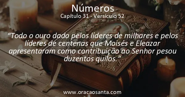 Números 31:52
