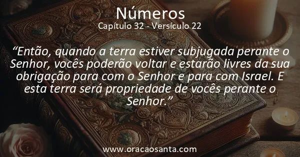 Números 32:22