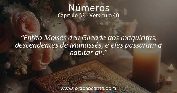 Números 32:40