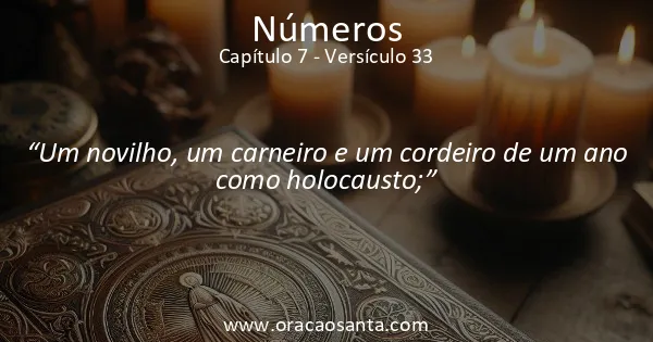 Números 7:33