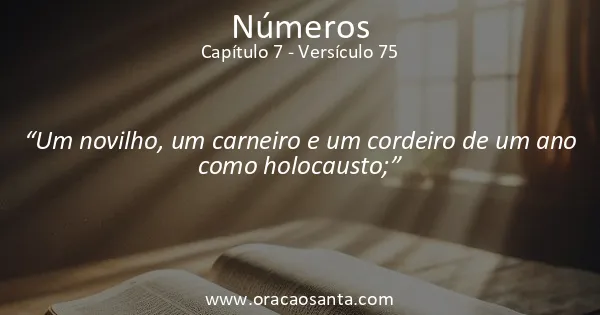 Números 7:75