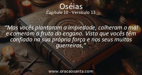 Oseias 10:13