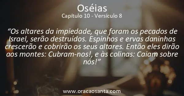 Oseias 10:8