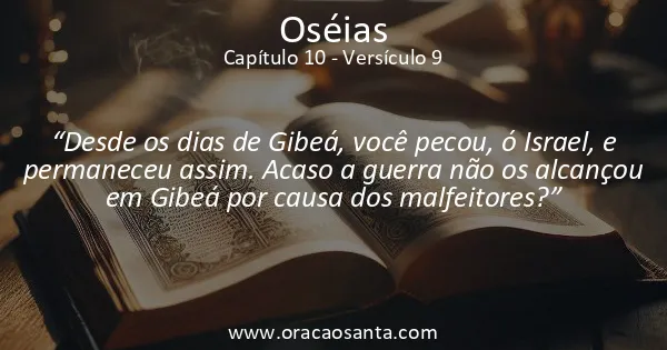 Oseias 10:9