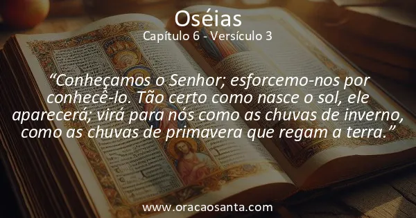 Oseias 6:3