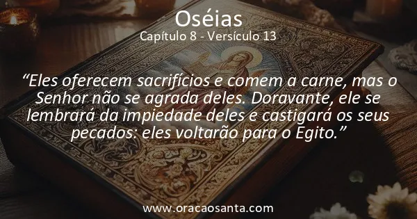 Oseias 8:13