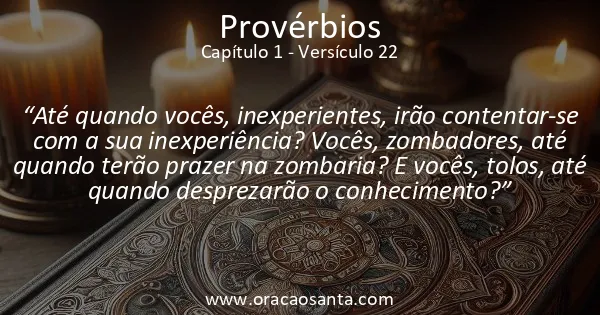 Provérbios 1:22
