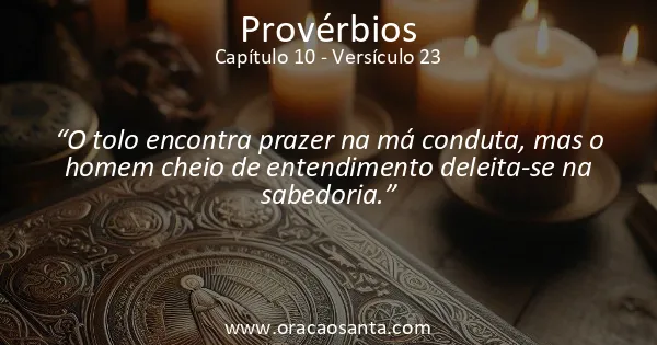 Provérbios 10:23
