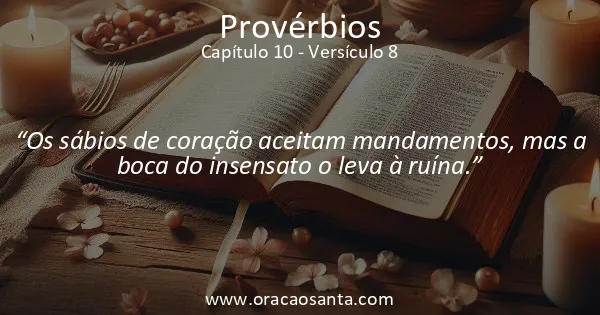 Provérbios 10:8