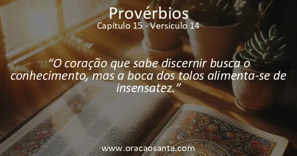 Provérbios 15:14