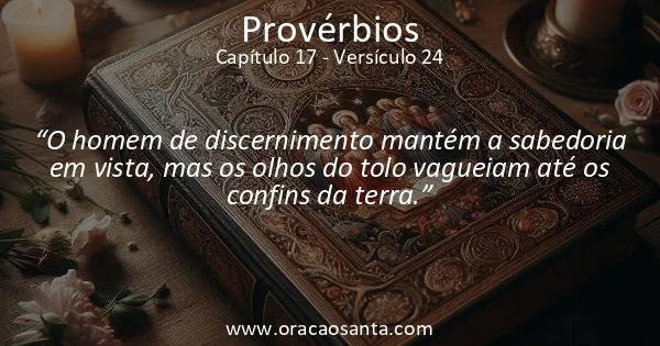 Provérbios 17:24