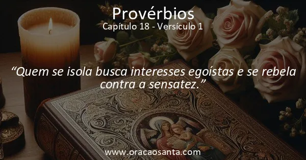 Provérbios 18:1