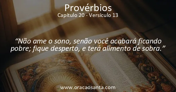 Provérbios 20:13