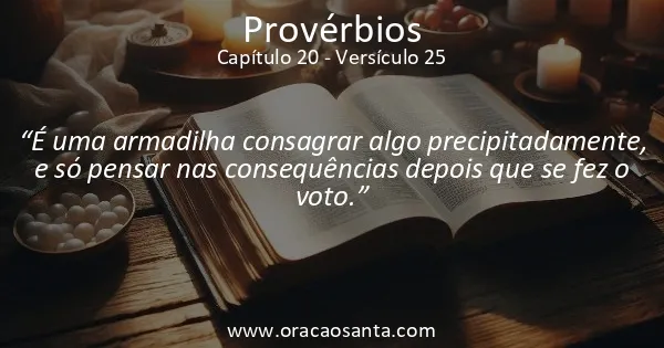 Provérbios 20:25