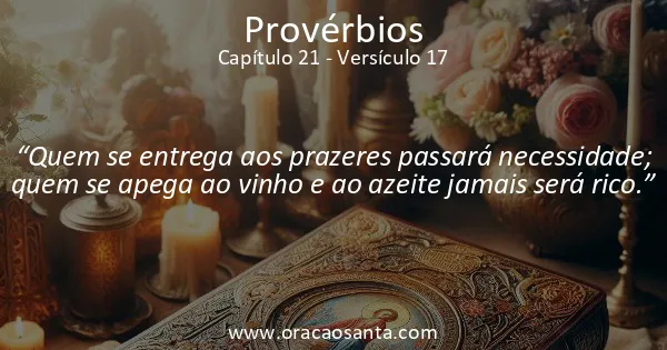 Provérbios 21:17