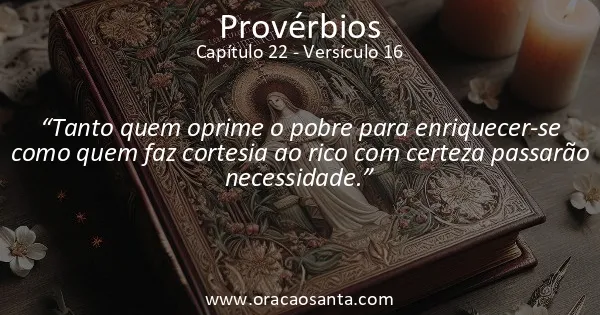 Provérbios 22:16