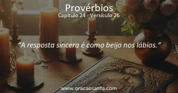 Provérbios 24:26