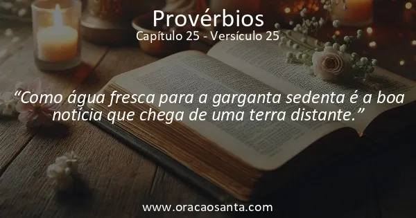 Provérbios 25:25