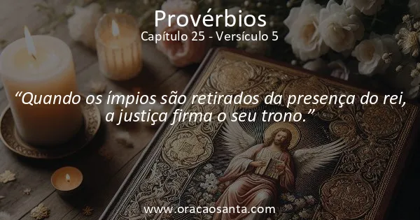 Provérbios 25:5