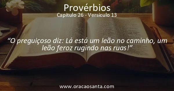 Provérbios 26:13
