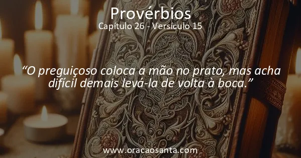 Provérbios 26:15