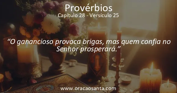 Provérbios 28:25