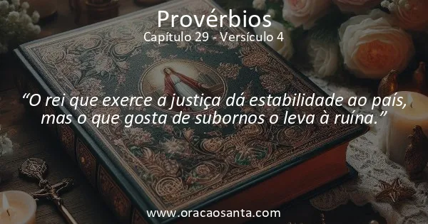 Provérbios 29:4