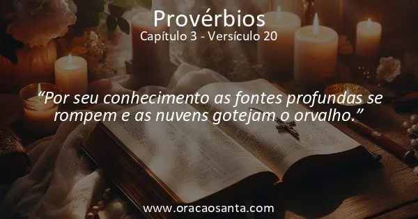 Provérbios 3:20
