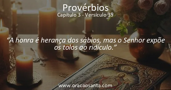 Provérbios 3:35