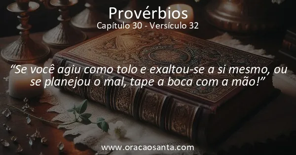 Provérbios 30:32